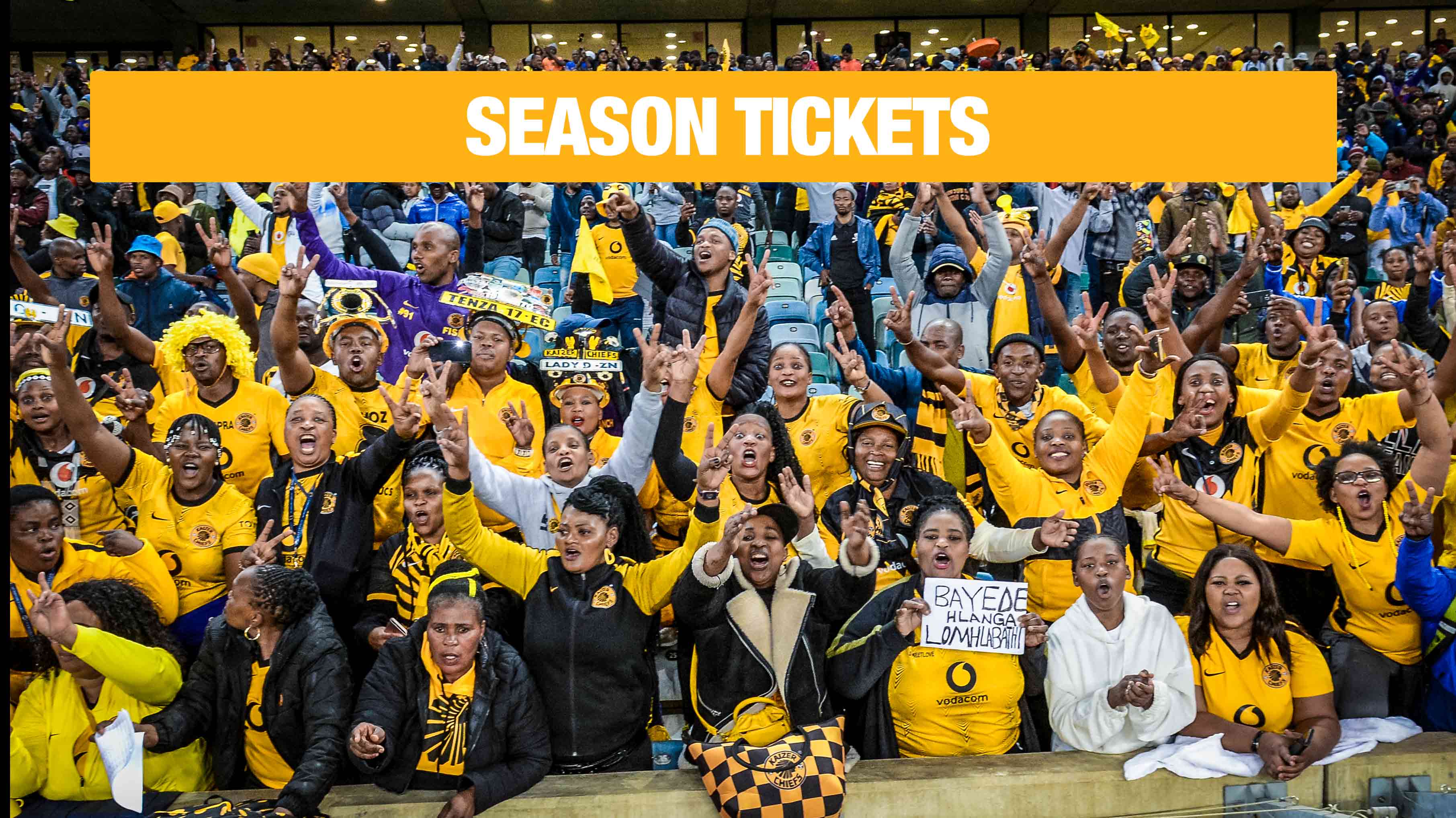 The idea behind introducing season tickets comes as the Club and SMSA move to make it more convenient for fans to attend Kaizer Chiefs home matches without having to purchase tickets game-by-game.