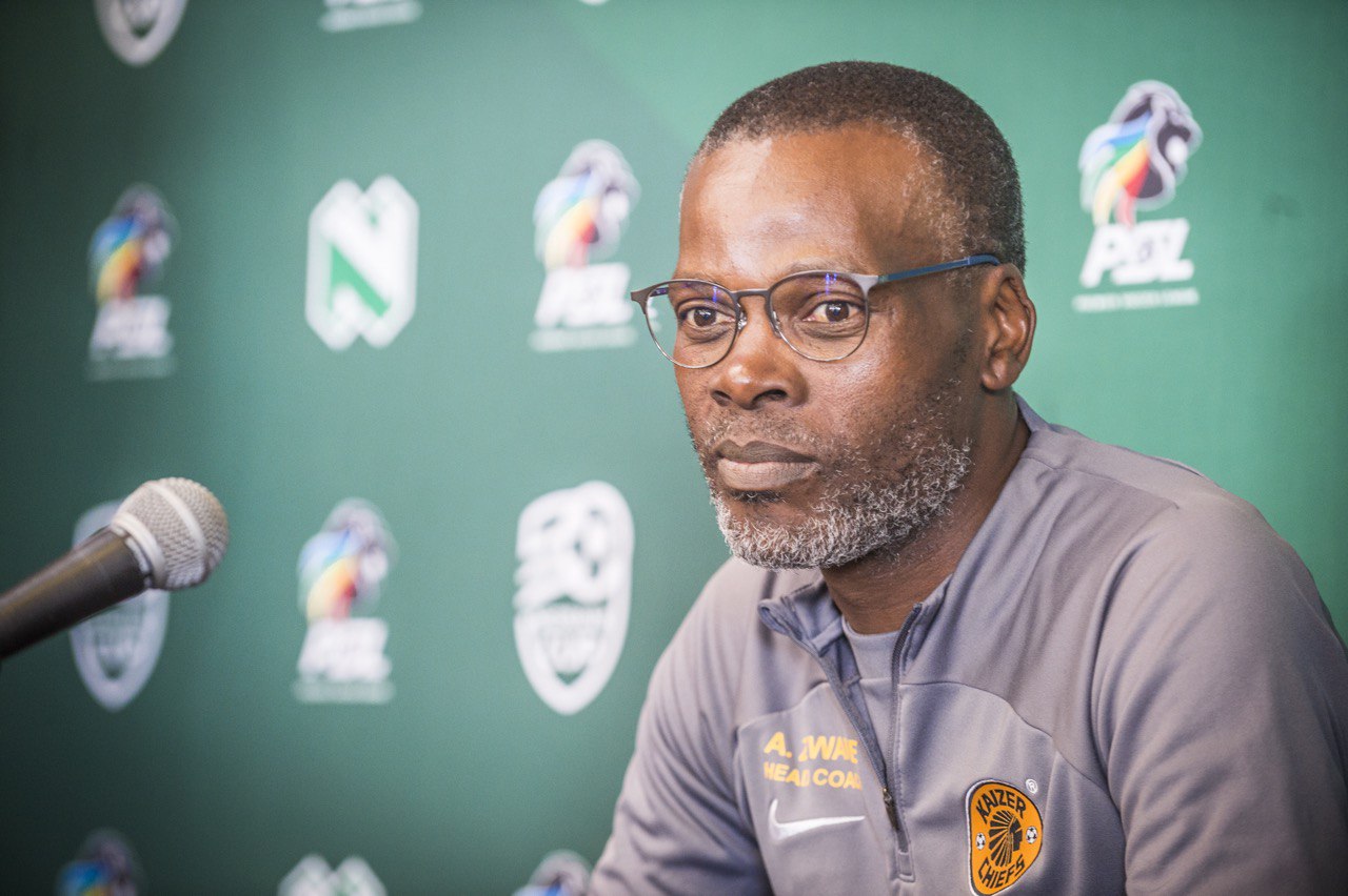 Chiefs coach, Arthur Zwane at the Soweto Derby Nedbank Cup semifinal Media briefing